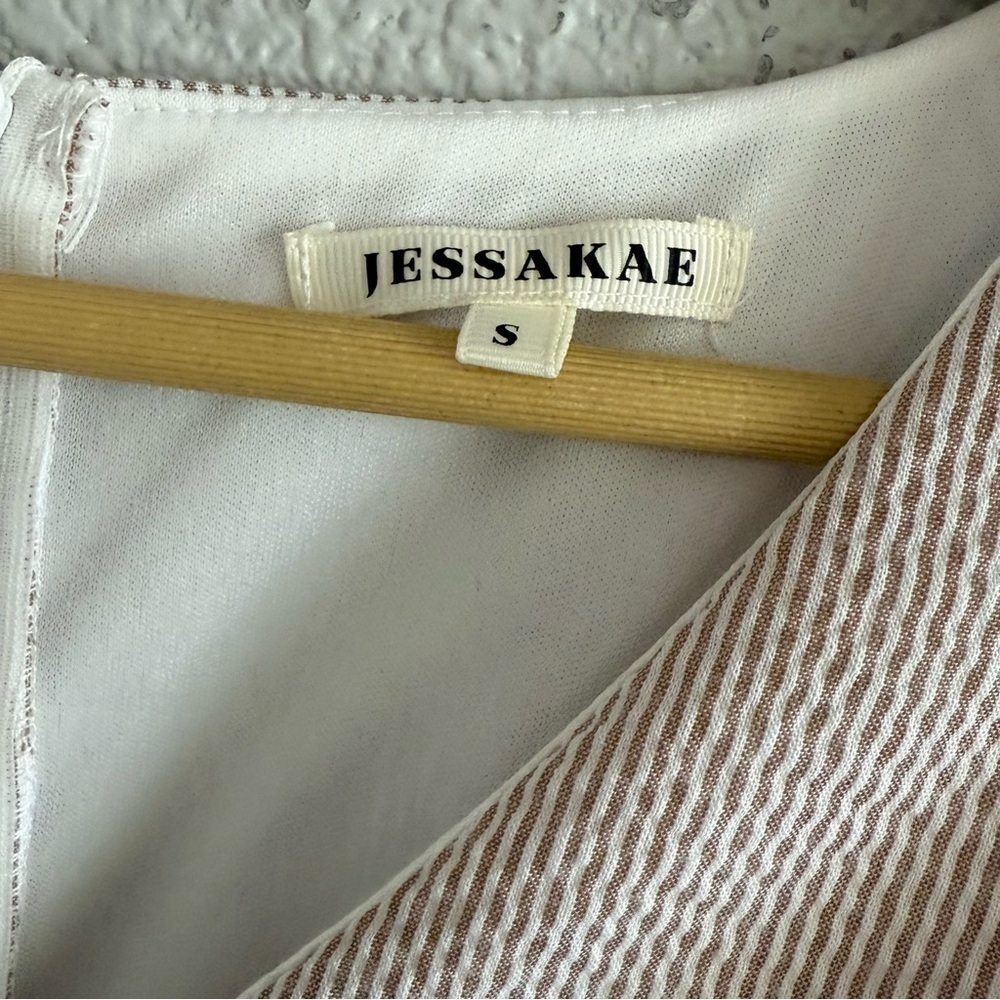 Jessakae Striped Ruffled Mini Dress Size Small - Picture 4 of 6